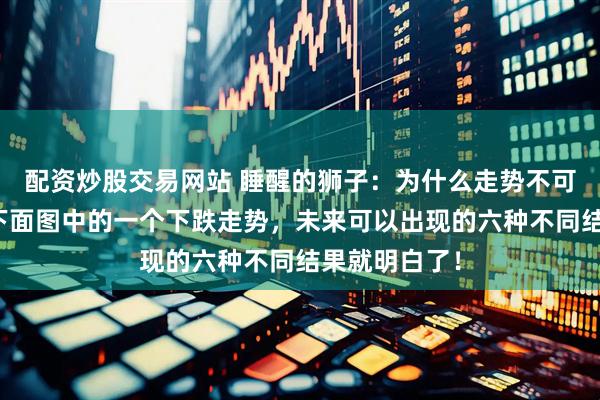 配资炒股交易网站 睡醒的狮子：为什么走势不可预测？看懂下面图中的一个下跌走势，未来可以出现的六种不同结果就明白了！
